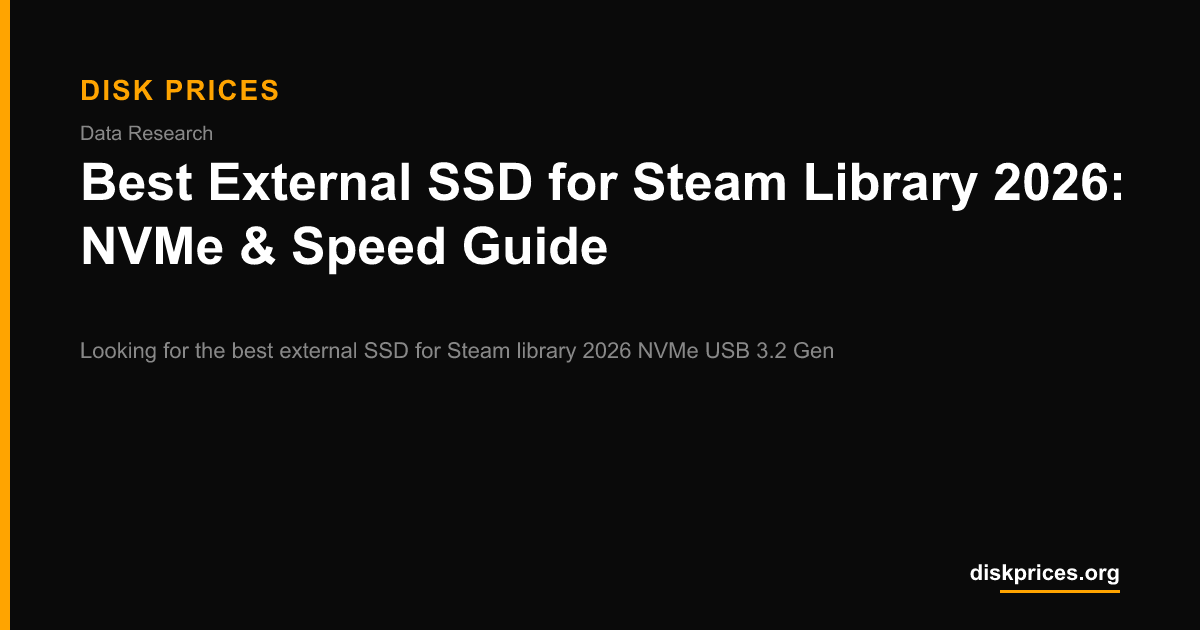 Best External SSD for Steam Library 2026: NVMe & Speed Guide - Disk Prices